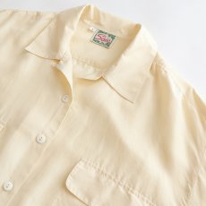 画像4: La Soie SILK OPEN COLLAR SHIRT (4)