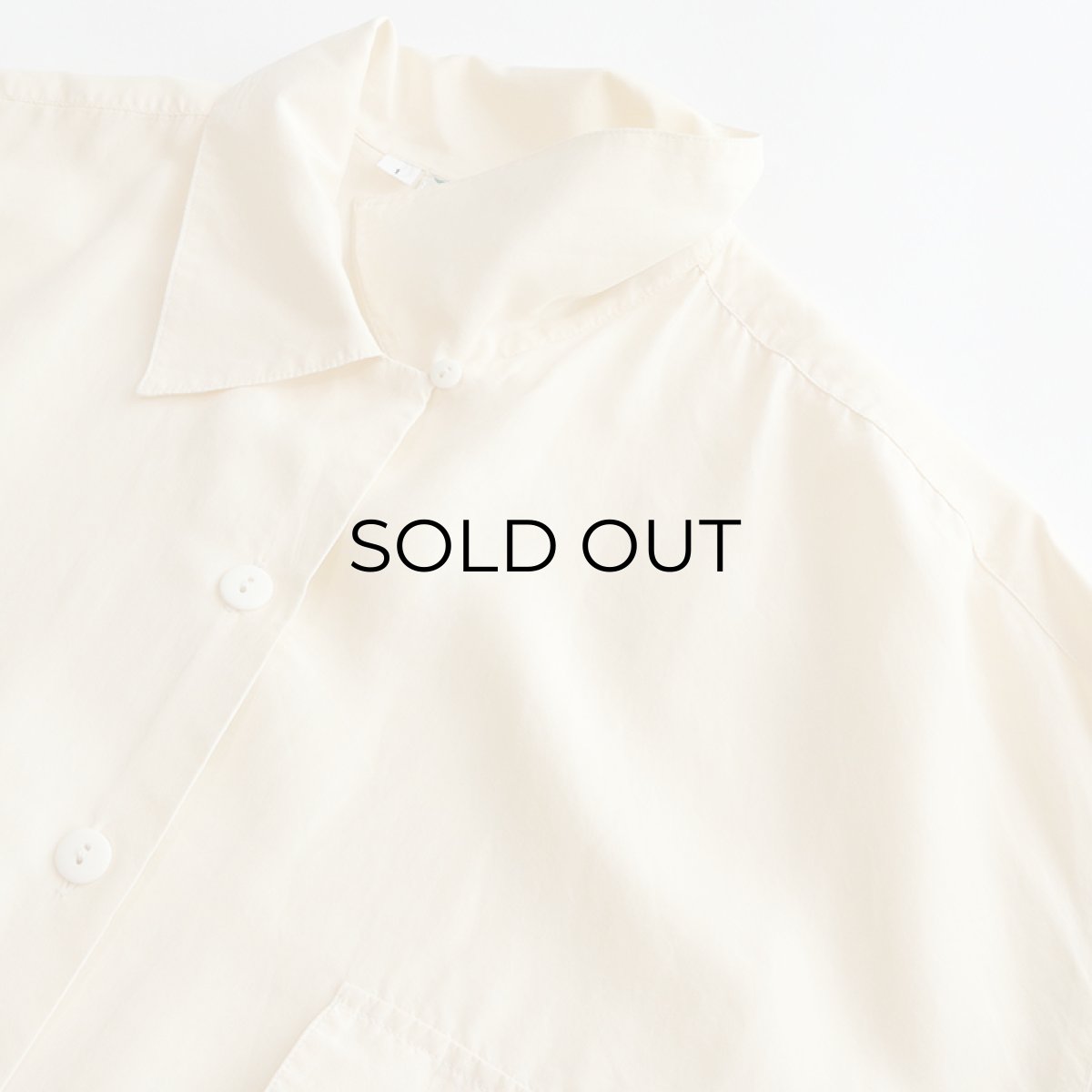 画像5: La Soie SILK OPEN COLLAR SHIRT (5)