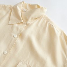 画像5: La Soie SILK OPEN COLLAR SHIRT (5)