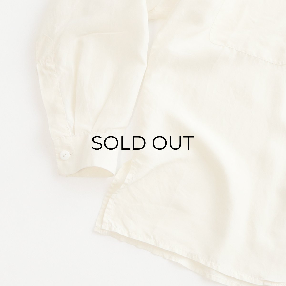 画像7: La Soie SILK OPEN COLLAR SHIRT (7)