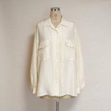 画像10: La Soie SILK OPEN COLLAR SHIRT (10)