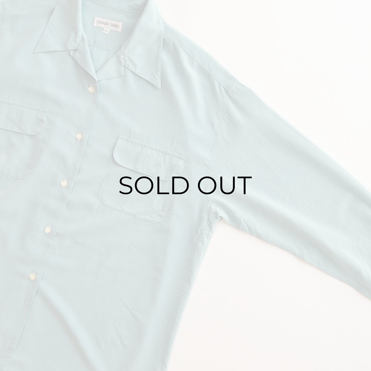 画像3: GERARD DAREL SILK OPEN COLLAR SHIRT (3)