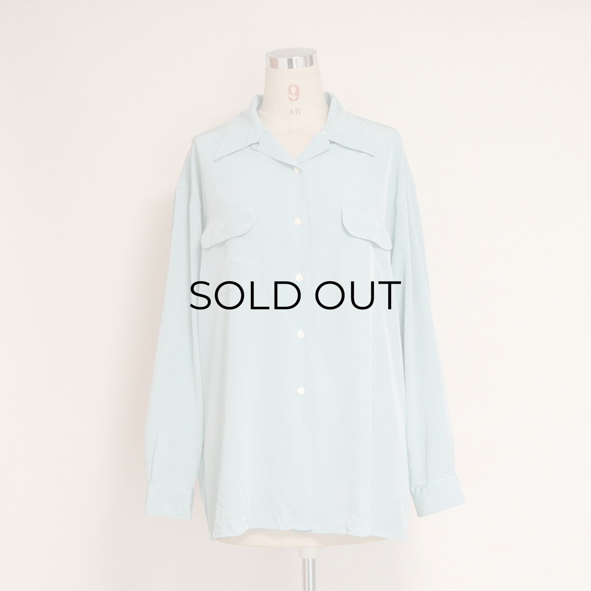 画像8: GERARD DAREL SILK OPEN COLLAR SHIRT (8)