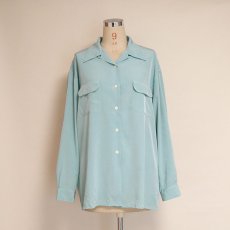 画像8: GERARD DAREL SILK OPEN COLLAR SHIRT (8)