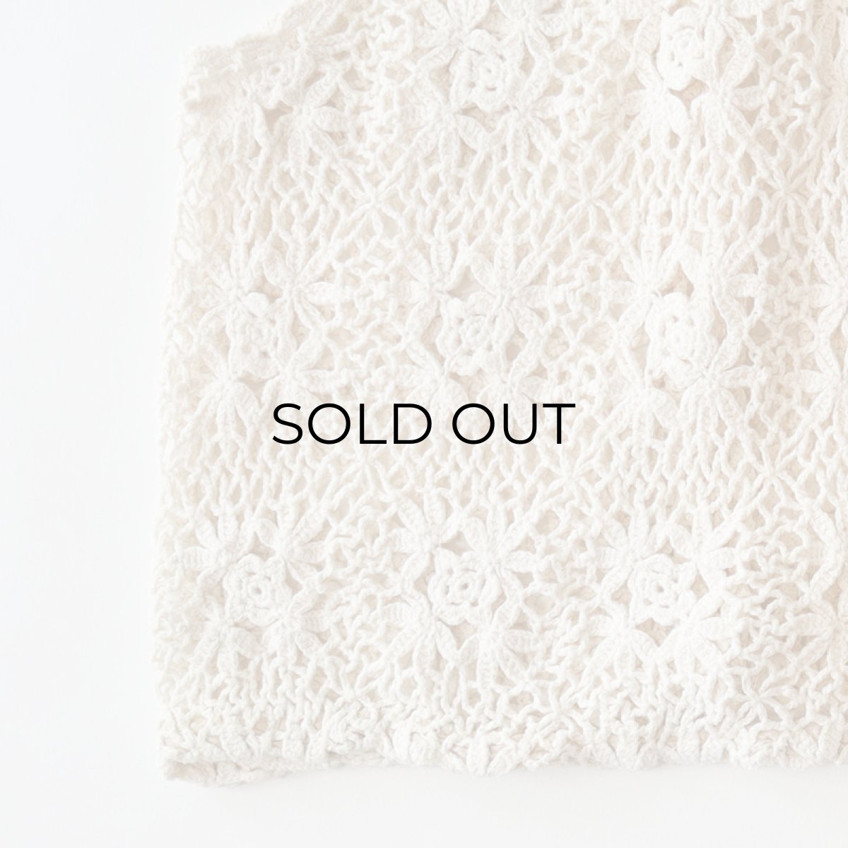 画像4: COTTON CROCHET VEST (4)