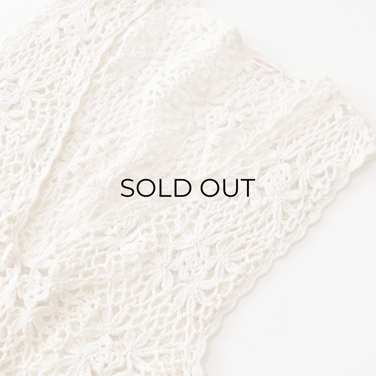 画像3: COTTON CROCHET VEST (3)