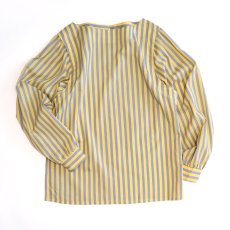 画像1: OLD UNKNOWN BRAND EURO STRIPE PULLOVER BLOUSE (1)