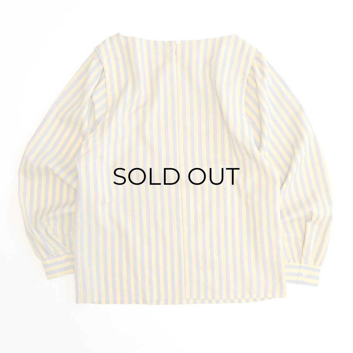 画像2: OLD UNKNOWN BRAND EURO STRIPE PULLOVER BLOUSE (2)