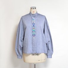 画像7: karisbader bluse EMBROIDERED FRONT DOLMAN SLEEVE BLOUSE (7)