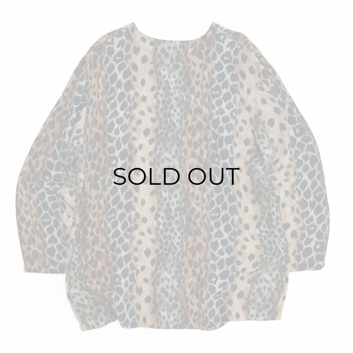 画像2: Felisia CUPRO LEOPARD PRINT V NECK BLOUSE (2)