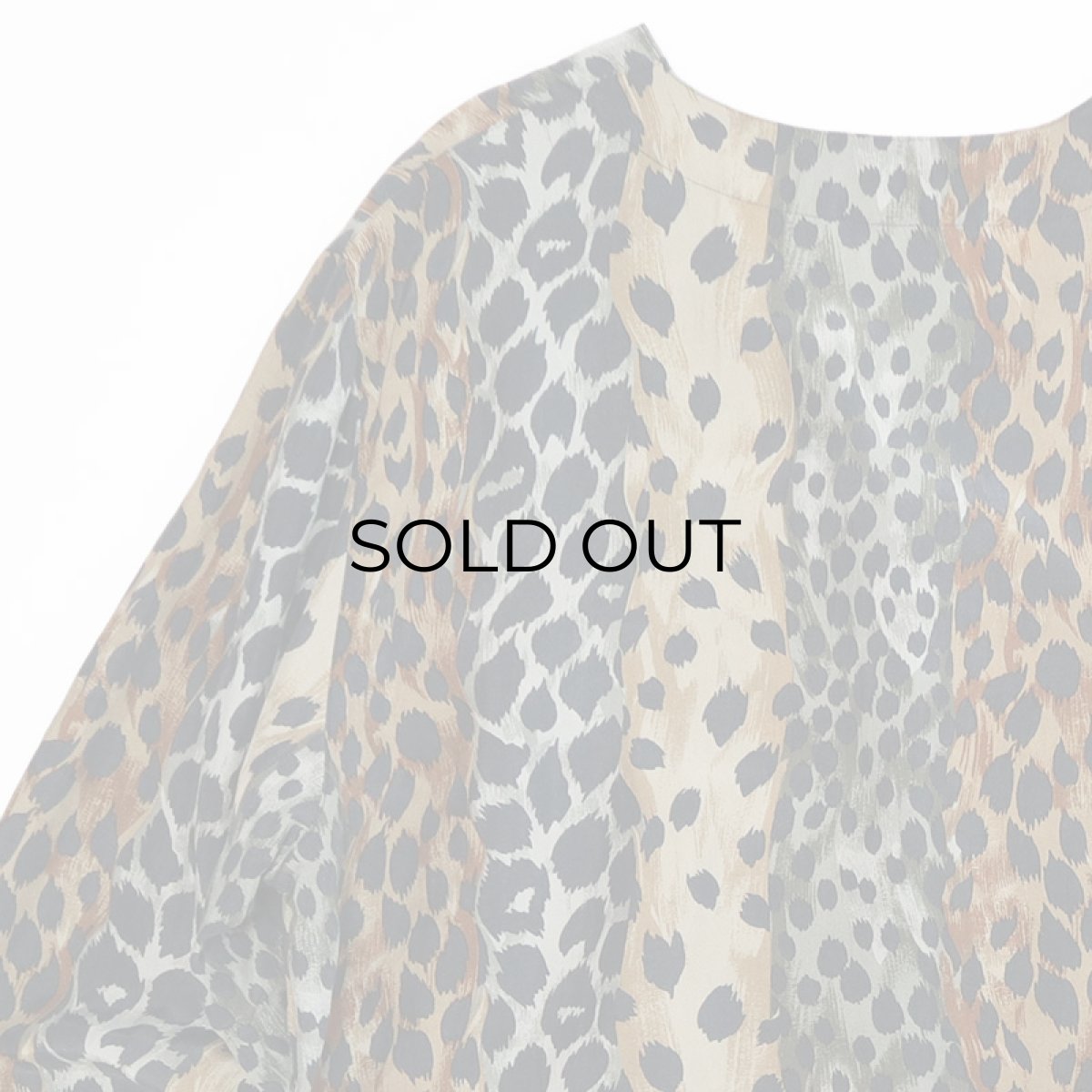 画像5: Felisia CUPRO LEOPARD PRINT V NECK BLOUSE (5)
