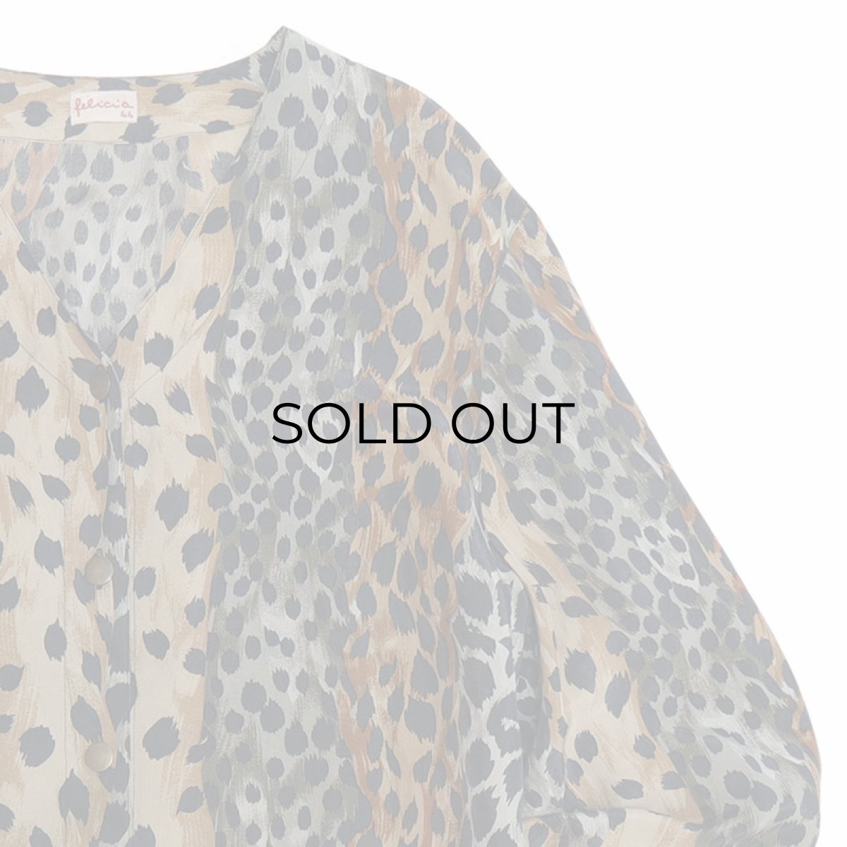 画像3: Felisia CUPRO LEOPARD PRINT V NECK BLOUSE (3)