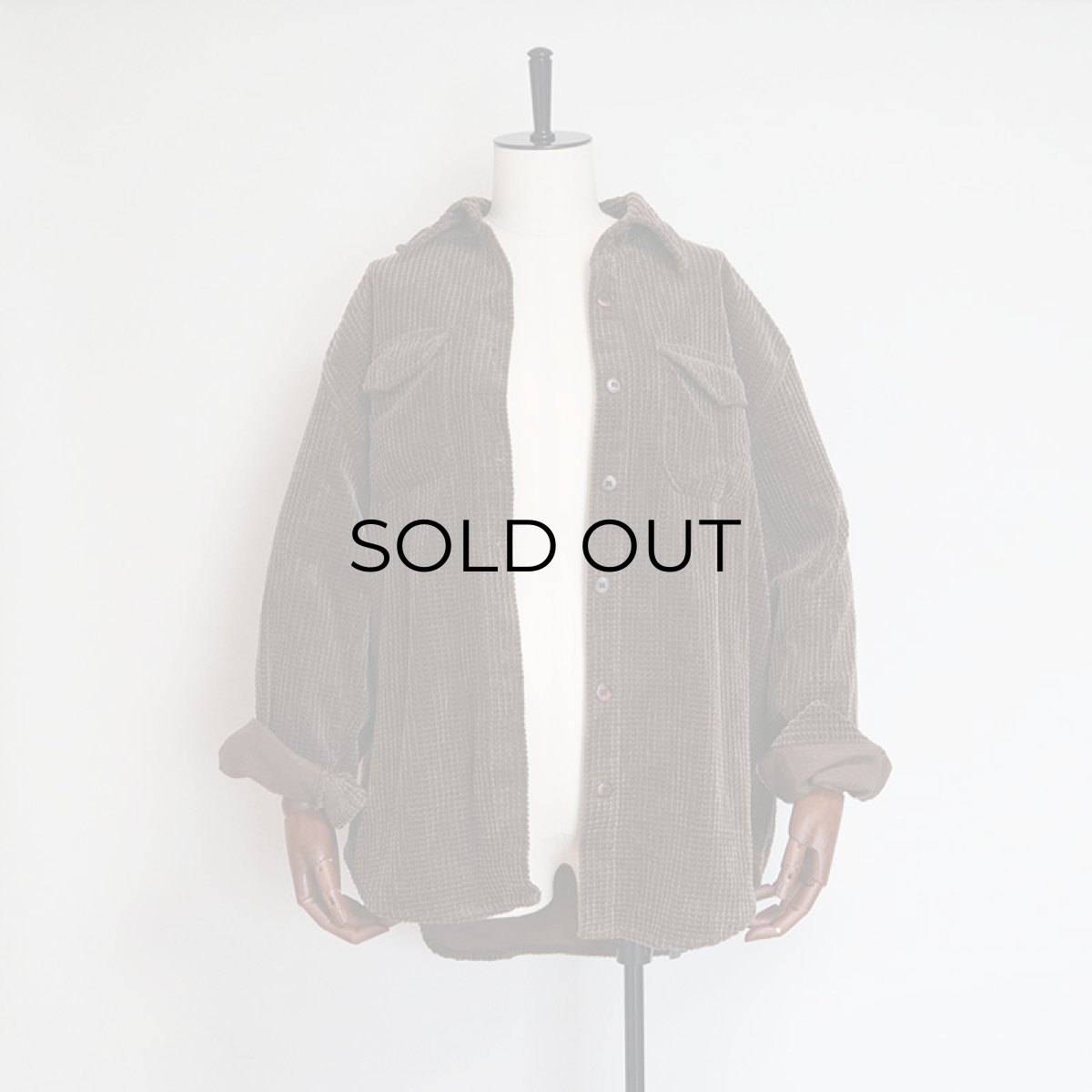 画像7: carolina COLOURS WAFFLE CORDUROY SHIRT (7)