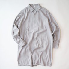 画像1: OLD COTTON TWILL EURO GRANDFATHER SHIRT (1)