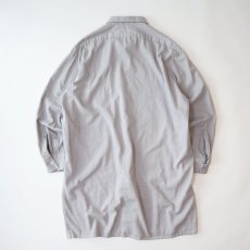 画像2: OLD COTTON TWILL EURO GRANDFATHER SHIRT (2)