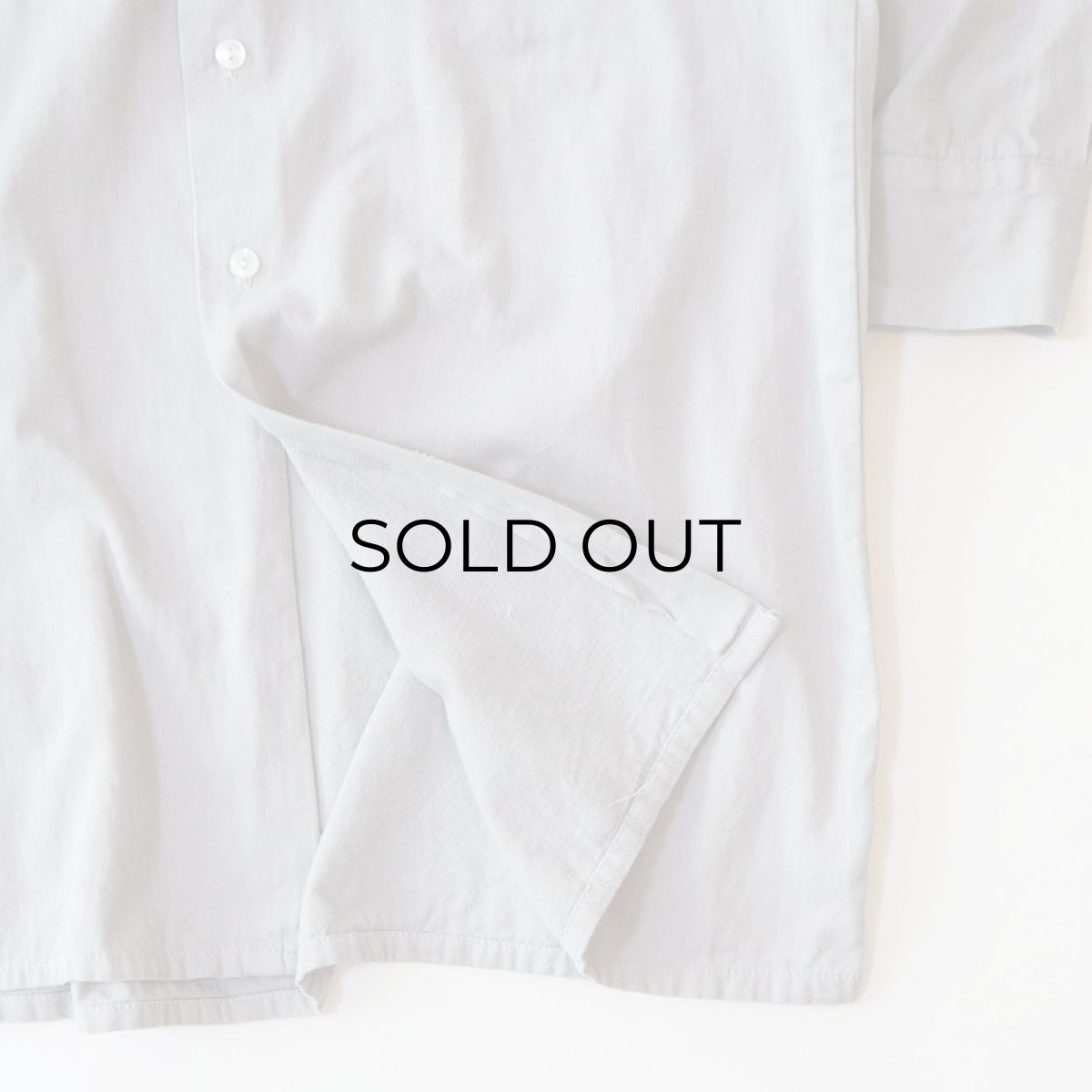 画像5: OLD COTTON TWILL EURO GRANDFATHER SHIRT (5)