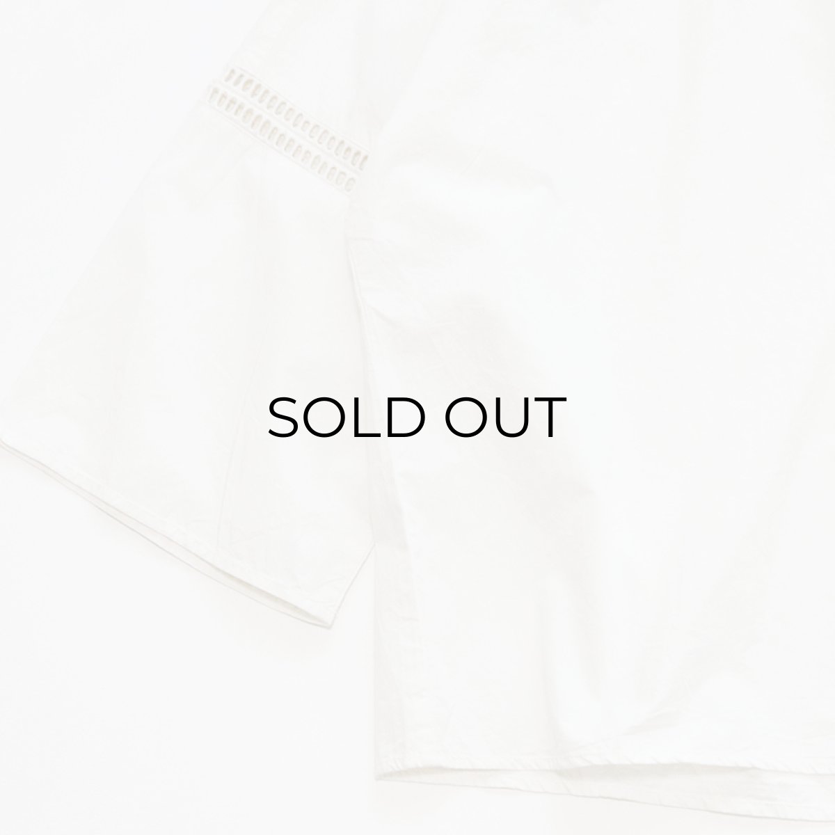 画像4: UNKNOWN BRAND COTTON CROPPED PULLOVER BLOUSE (4)