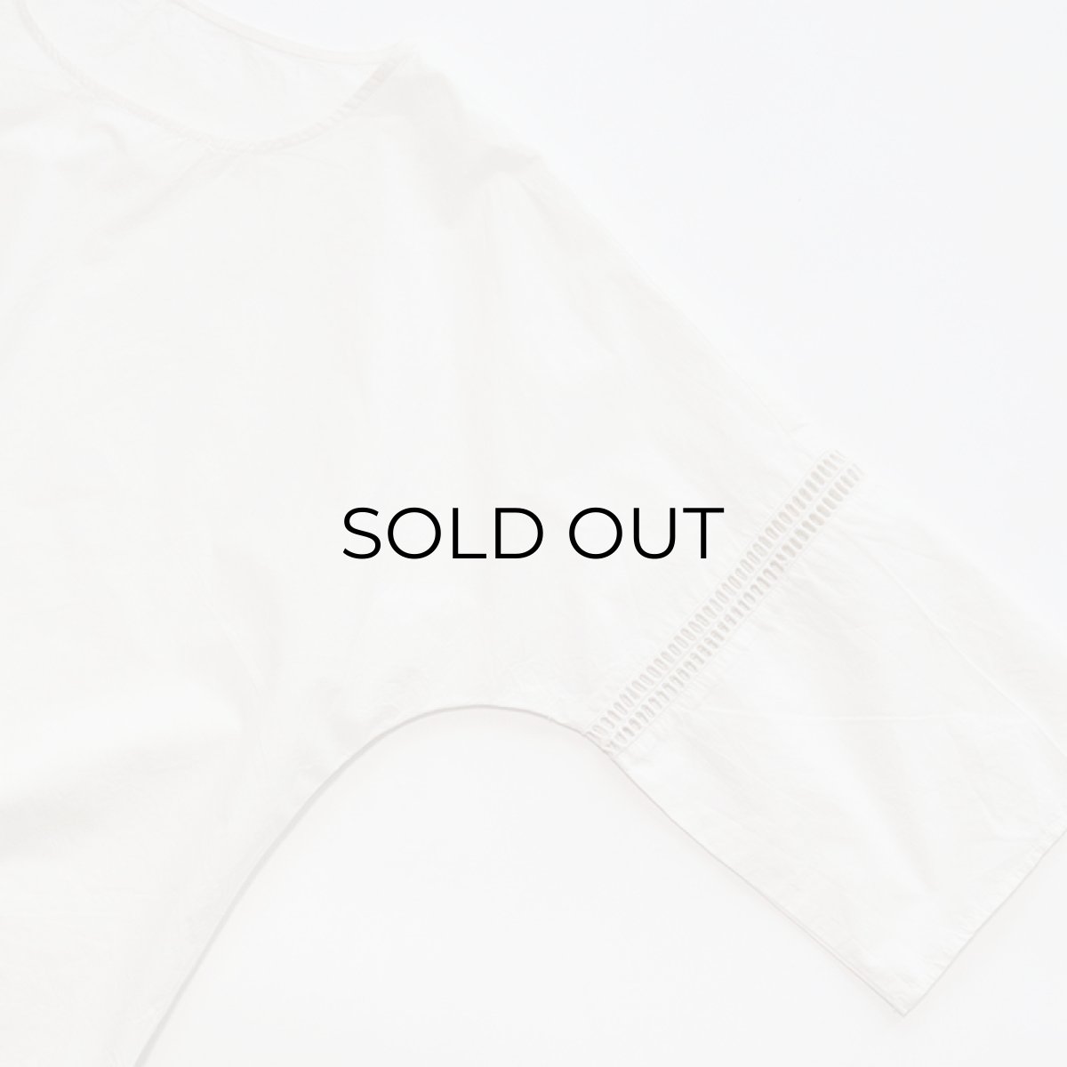 画像3: UNKNOWN BRAND COTTON CROPPED PULLOVER BLOUSE (3)