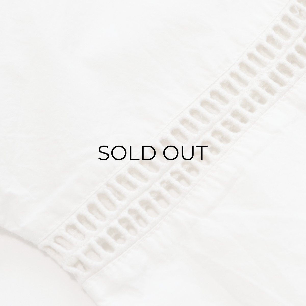 画像5: UNKNOWN BRAND COTTON CROPPED PULLOVER BLOUSE (5)