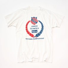 画像1: 70's UNKNOWN BRAND PRINT S/S TEE "JUNIOR OLYMPICS" "Sears" (1)