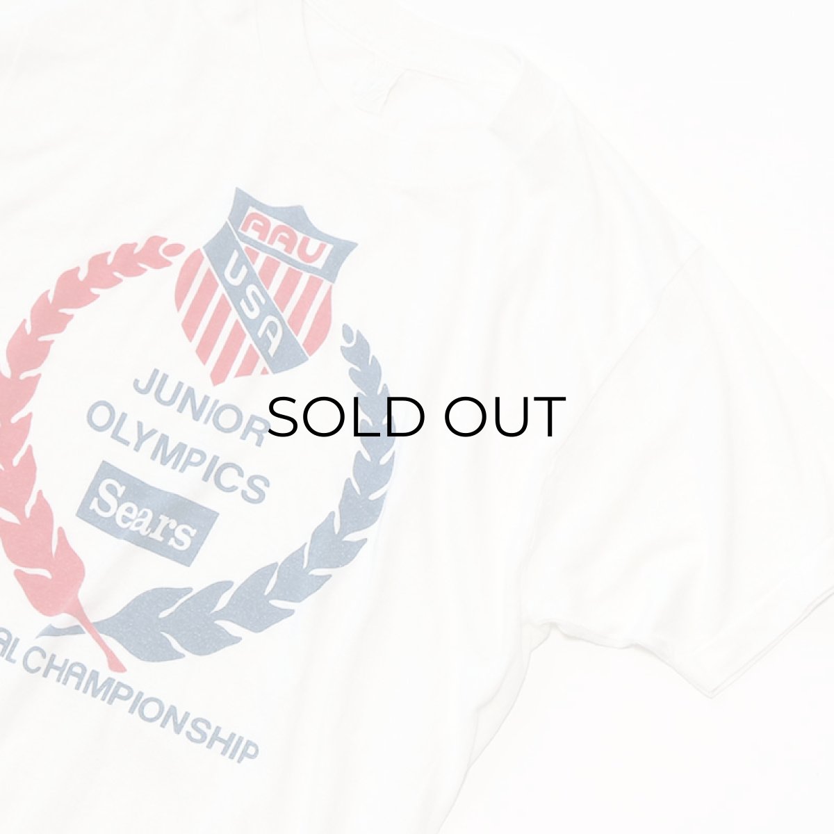 画像3: 70's UNKNOWN BRAND PRINT S/S TEE "JUNIOR OLYMPICS" "Sears" (3)