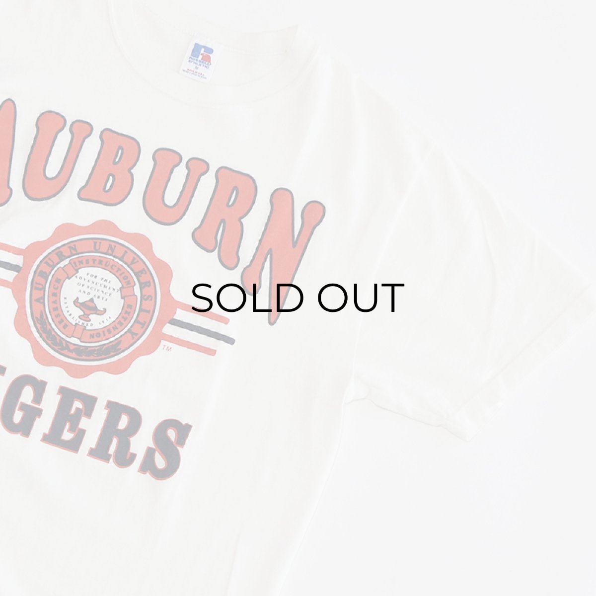画像3: 〜90's RUSSELL COTTON PRINT S/S TEE "AUBURN TIGERS" (3)