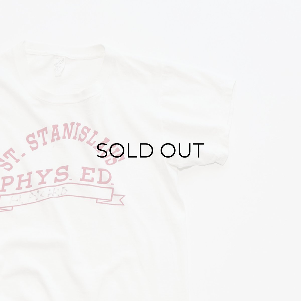 画像3: 〜70's Chev-Craft Inc. COTTON PRINT S/S TEE "ST. STANISLAUS PHYS. ED." (3)