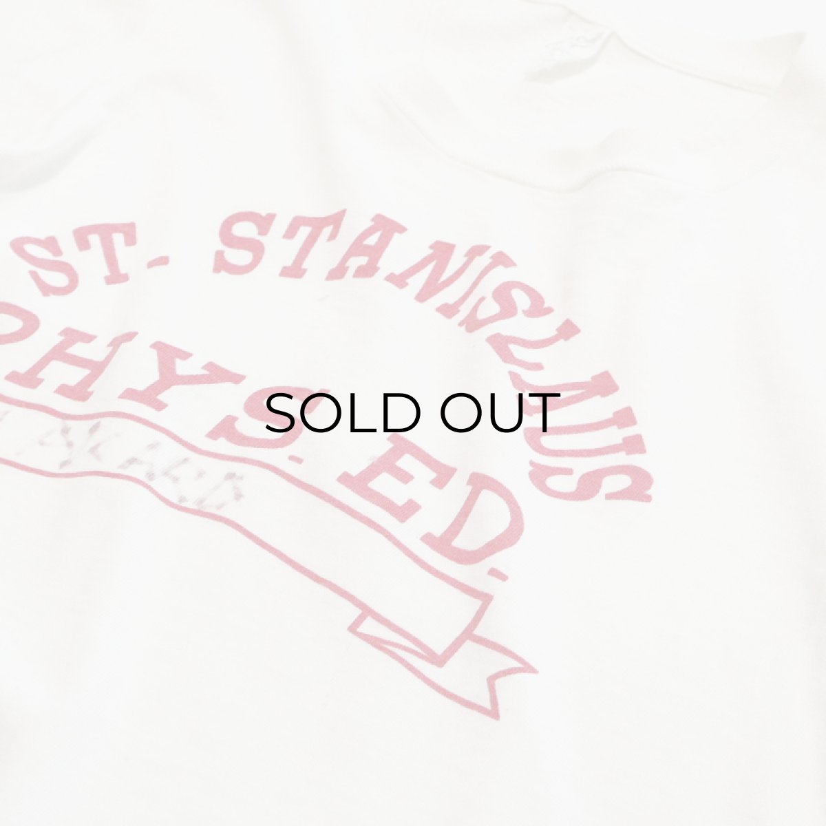 画像4: 〜70's Chev-Craft Inc. COTTON PRINT S/S TEE "ST. STANISLAUS PHYS. ED." (4)