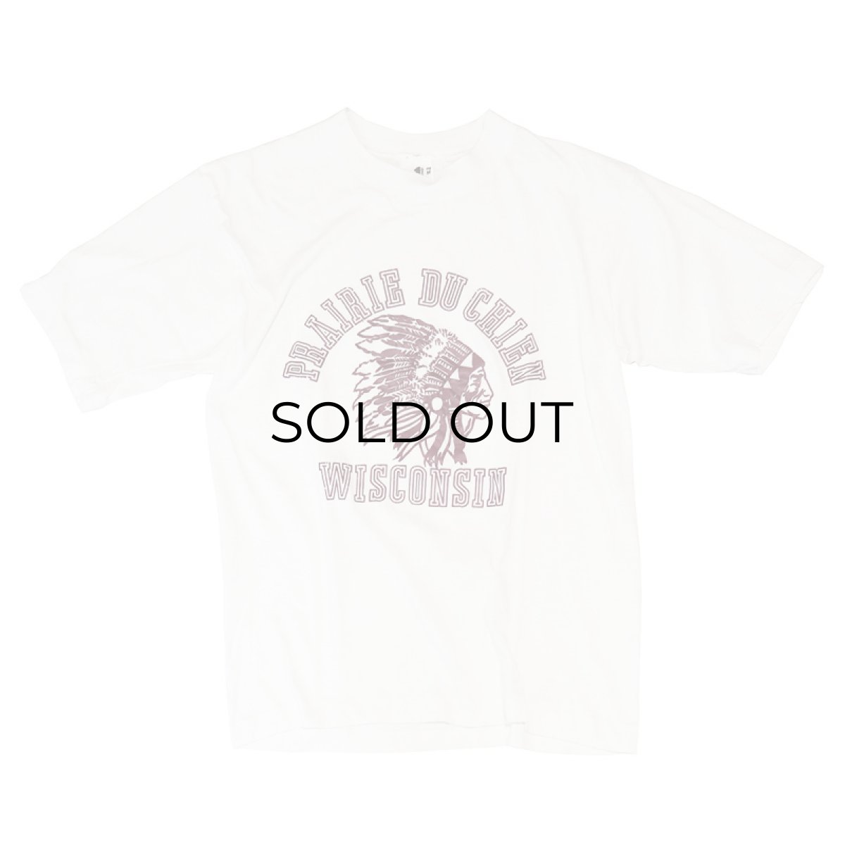 画像1: 80's downerwear PRINT S/S TEE "PRAIRIE DU CHIEN WISCONSIN" (1)