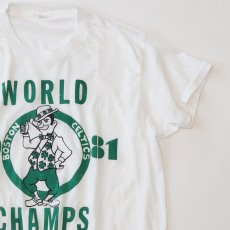 画像3: 80's UNKNOWN BRAND PRINT S/S TEE "1981 WORLD CHAMPS BOSTON CELTICS" (3)