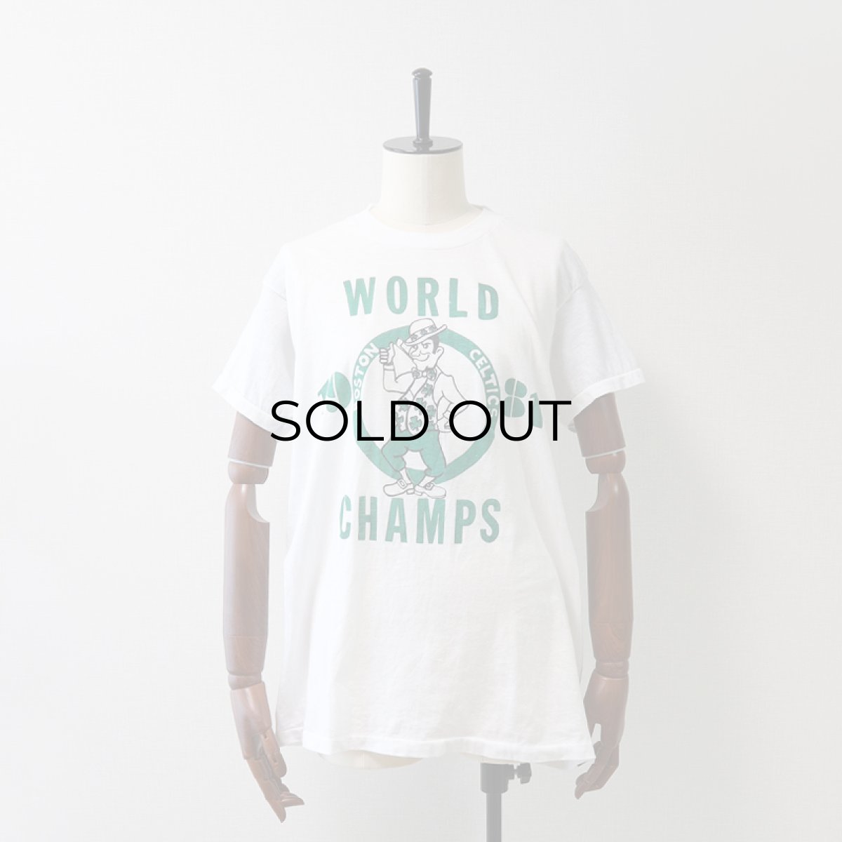画像8: 80's UNKNOWN BRAND PRINT S/S TEE "1981 WORLD CHAMPS BOSTON CELTICS" (8)