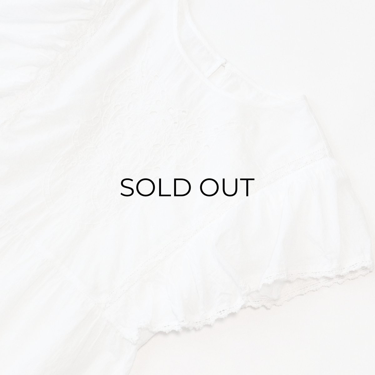 画像3: UNKNOWN BRAND RUFFLE SLEEVE BLOUSE (3)