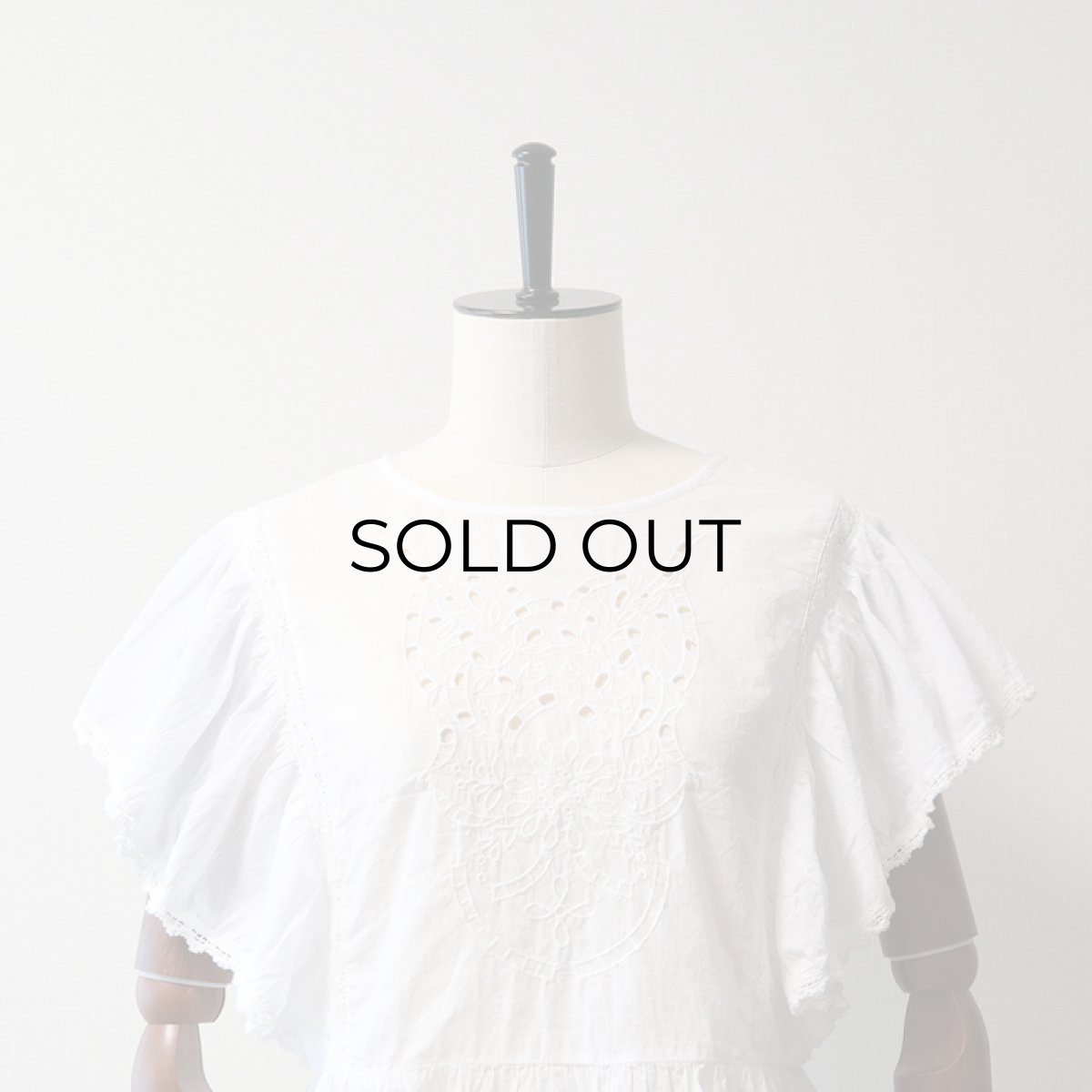 画像9: UNKNOWN BRAND RUFFLE SLEEVE BLOUSE (9)