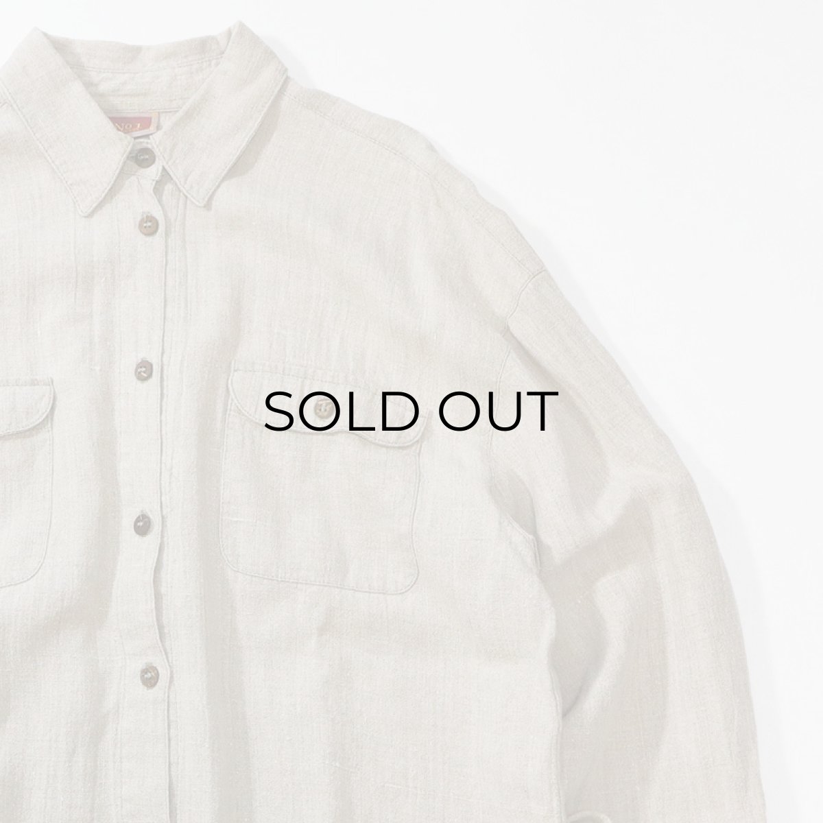 画像4: No1 COLLECTION LINEN OVER SIZE SHIRT (4)