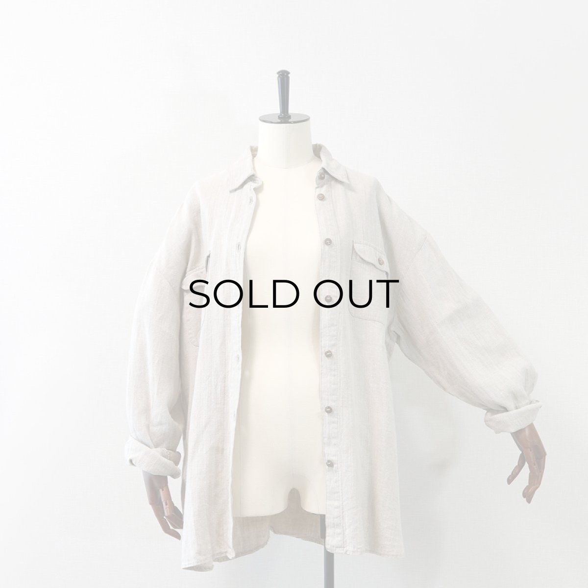 画像8: No1 COLLECTION LINEN OVER SIZE SHIRT (8)