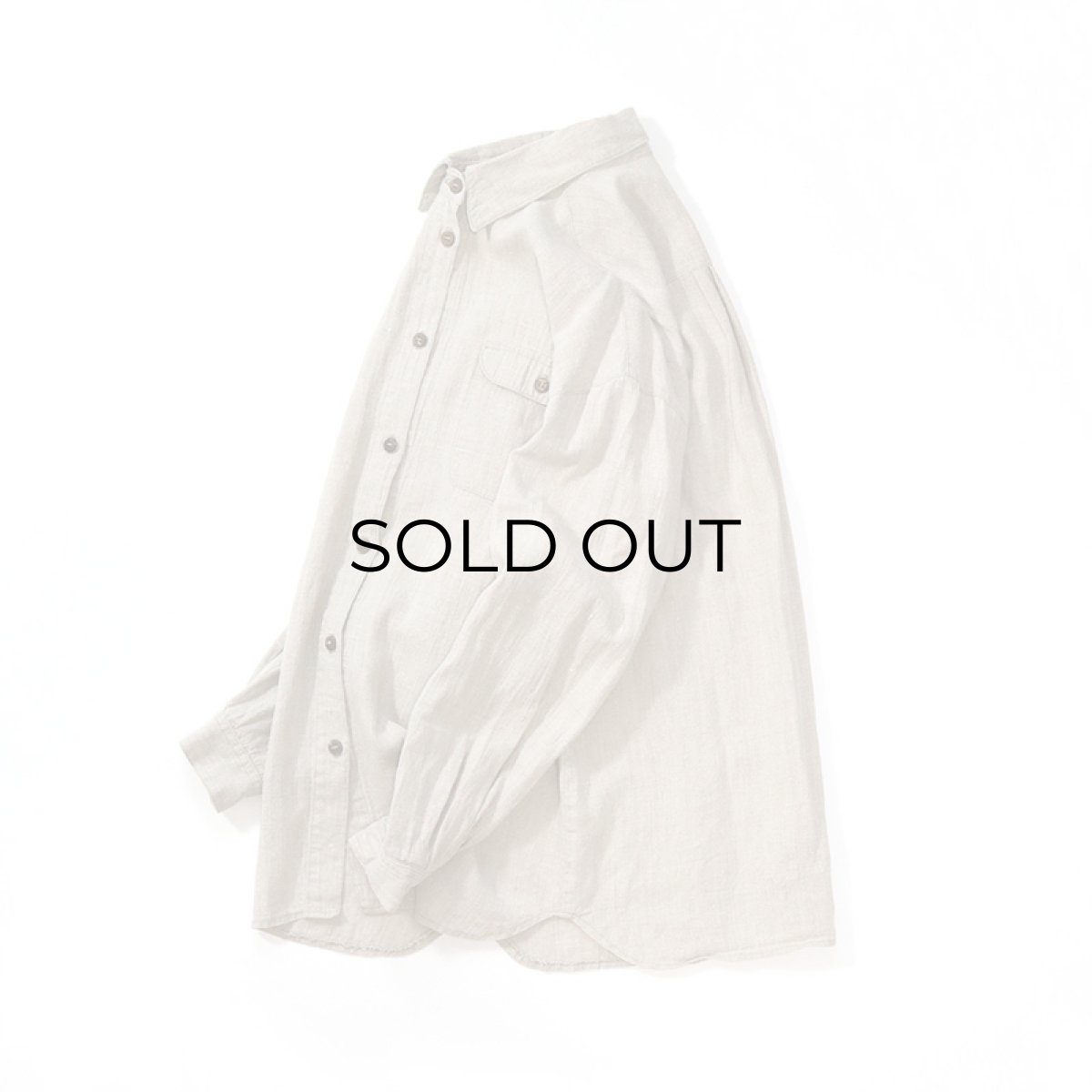 画像1: No1 COLLECTION LINEN OVER SIZE SHIRT (1)