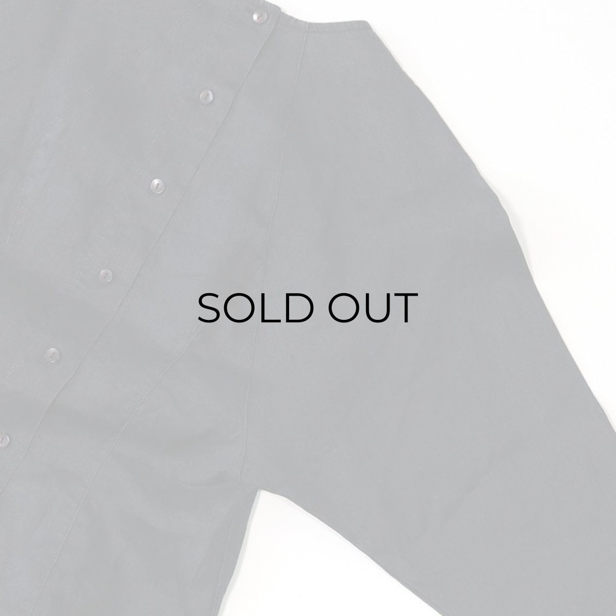 画像8: SALAH TAYLOR RAMIE DOLMAN SLEEVE BACK BUTTON BLOUSE (8)