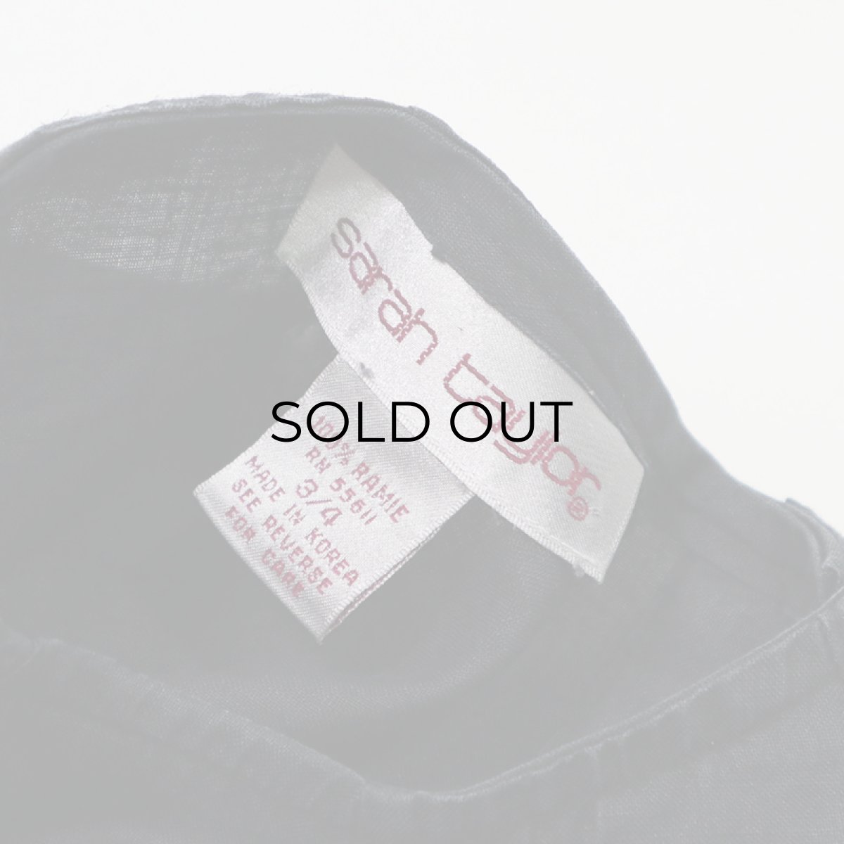 画像9: SALAH TAYLOR RAMIE DOLMAN SLEEVE BACK BUTTON BLOUSE (9)