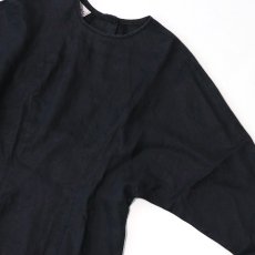 画像4: SALAH TAYLOR RAMIE DOLMAN SLEEVE BACK BUTTON BLOUSE (4)