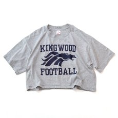 画像1: 〜90's DUKE PRINT S/S CROPPED TEE "KING WOOD" (1)