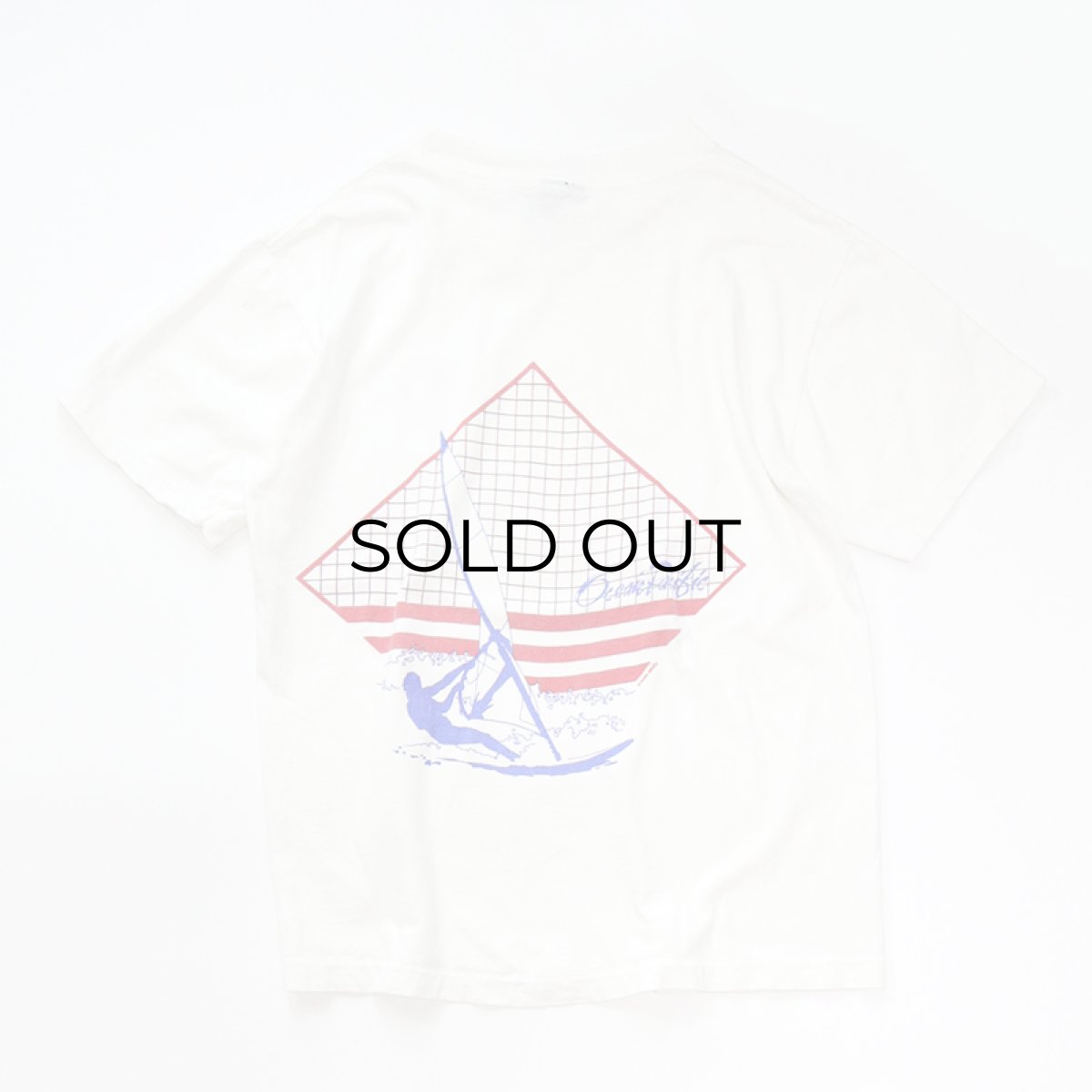 画像2: 80's Ocean Pacific COTTON W-PRINT S/S TEE (2)