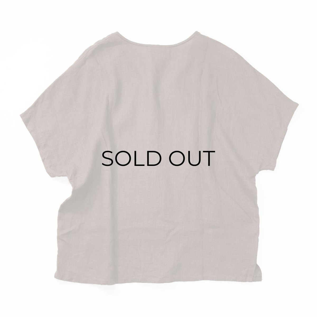 画像2: PLAZA SOUTH LINEN DROP SHOULDER V NECK BLOUSE (2)