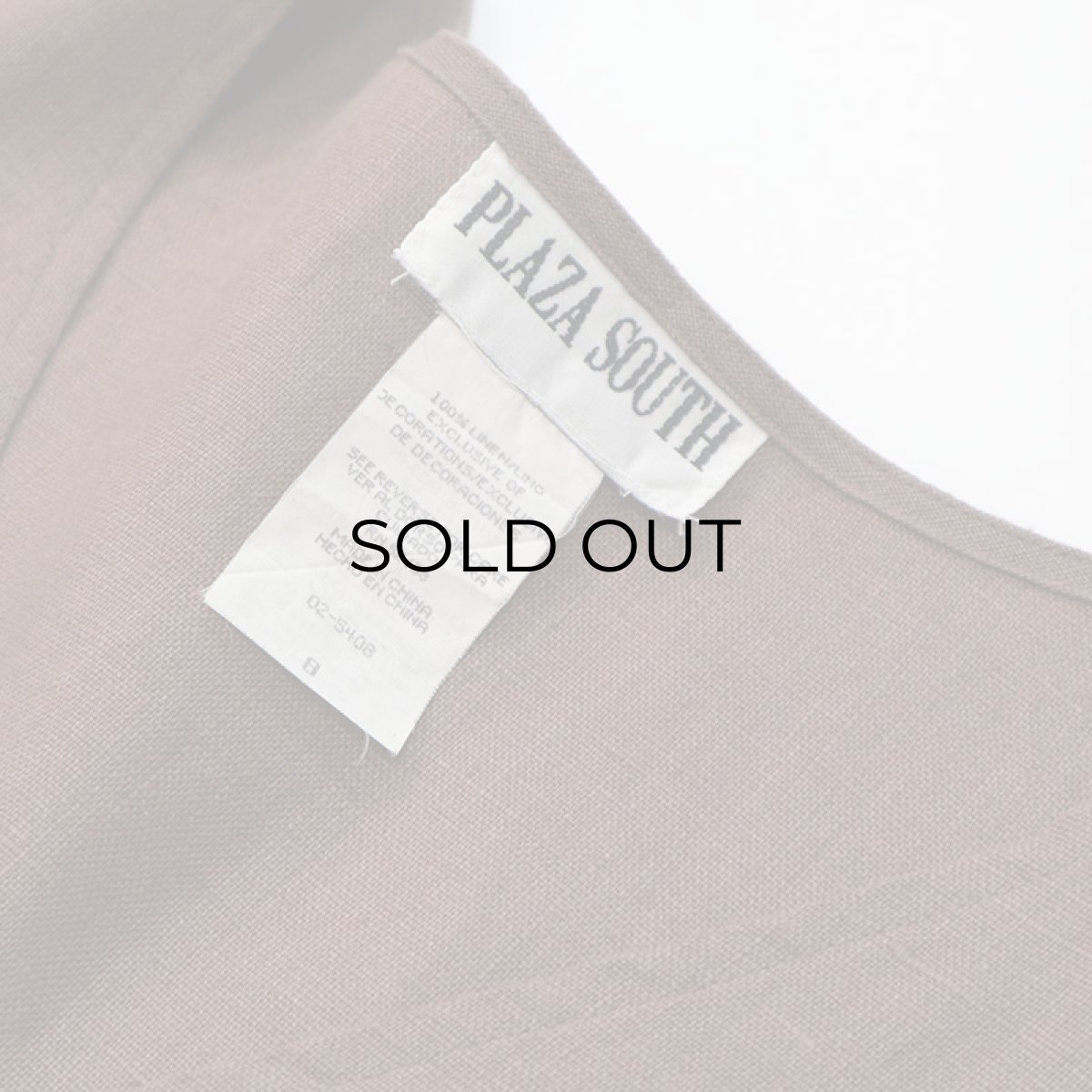 画像4: PLAZA SOUTH LINEN DROP SHOULDER V NECK BLOUSE (4)