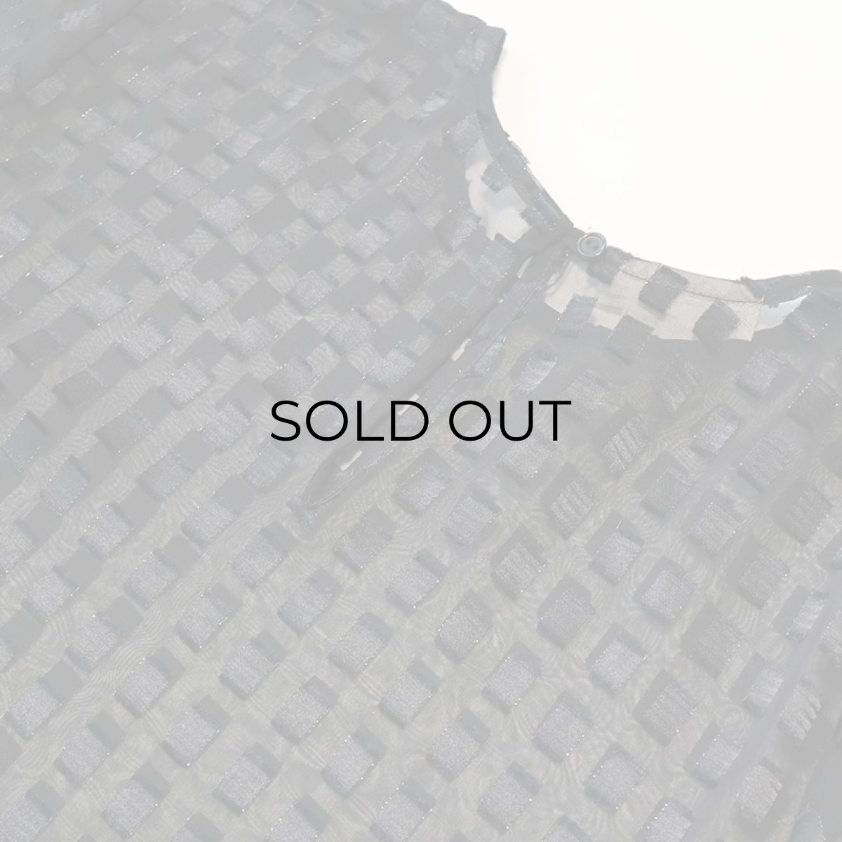 画像5: Gloria Lance SHEER CHECK PULLOVER BLOUSE (5)