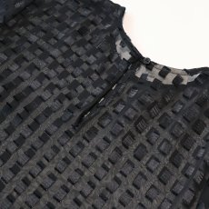 画像5: Gloria Lance SHEER CHECK PULLOVER BLOUSE (5)