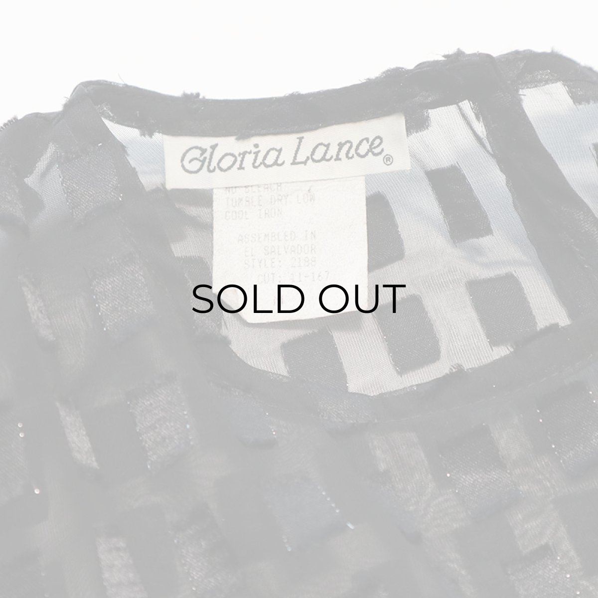 画像4: Gloria Lance SHEER CHECK PULLOVER BLOUSE (4)