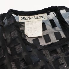 画像4: Gloria Lance SHEER CHECK PULLOVER BLOUSE (4)