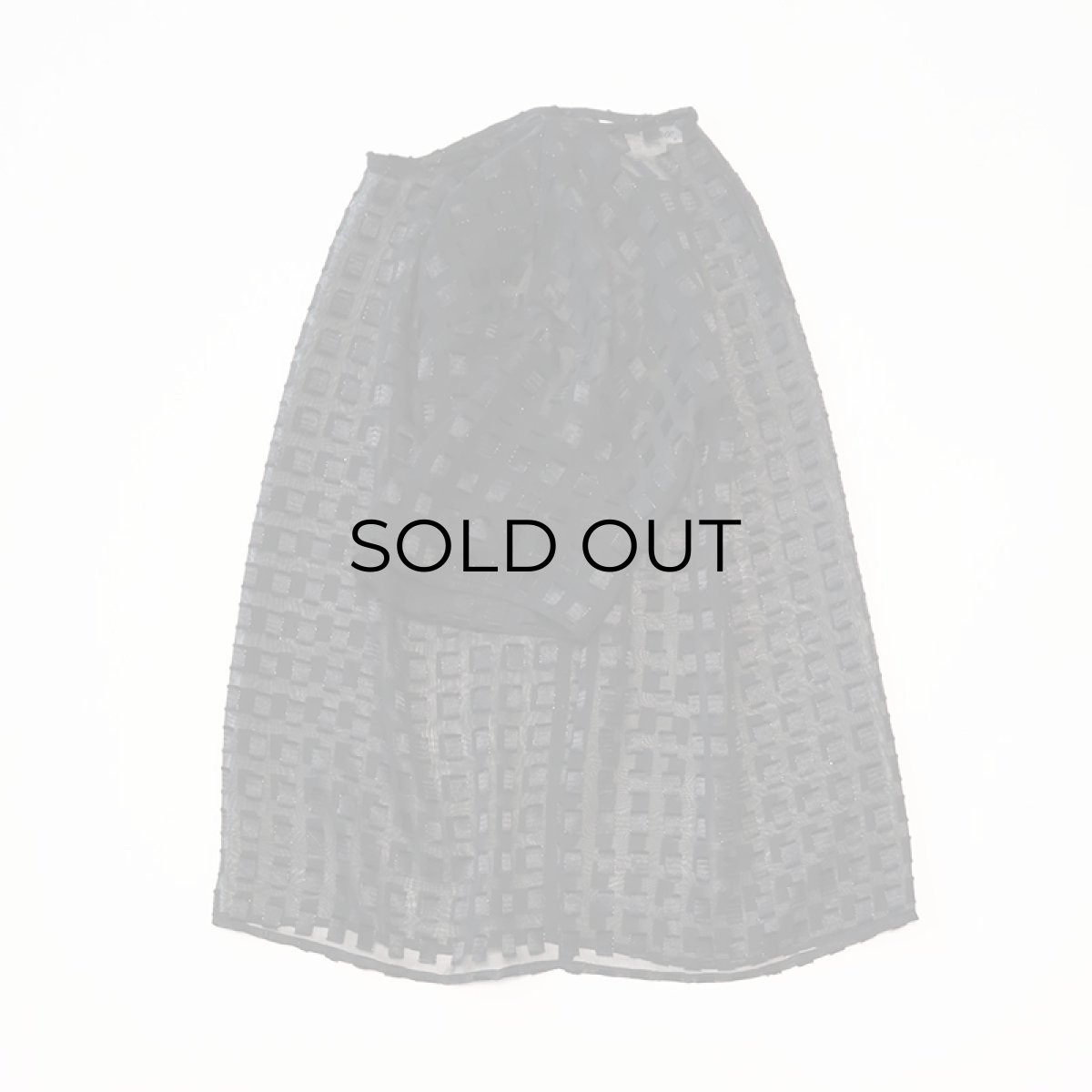 画像2: Gloria Lance SHEER CHECK PULLOVER BLOUSE (2)