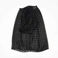 画像2: Gloria Lance SHEER CHECK PULLOVER BLOUSE (2)