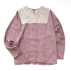 画像1: UNKNOWN BRAND LACE COLLAR BLOUSE (1)